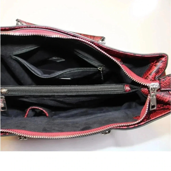 Sassy Jones NEW Pamela Snake Print ReEmbossed Large Crossbody  Bag - Picture 14 of 16